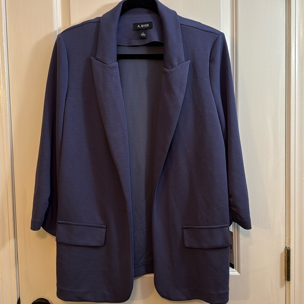 A. Byer Women's Blue Soft Jacket